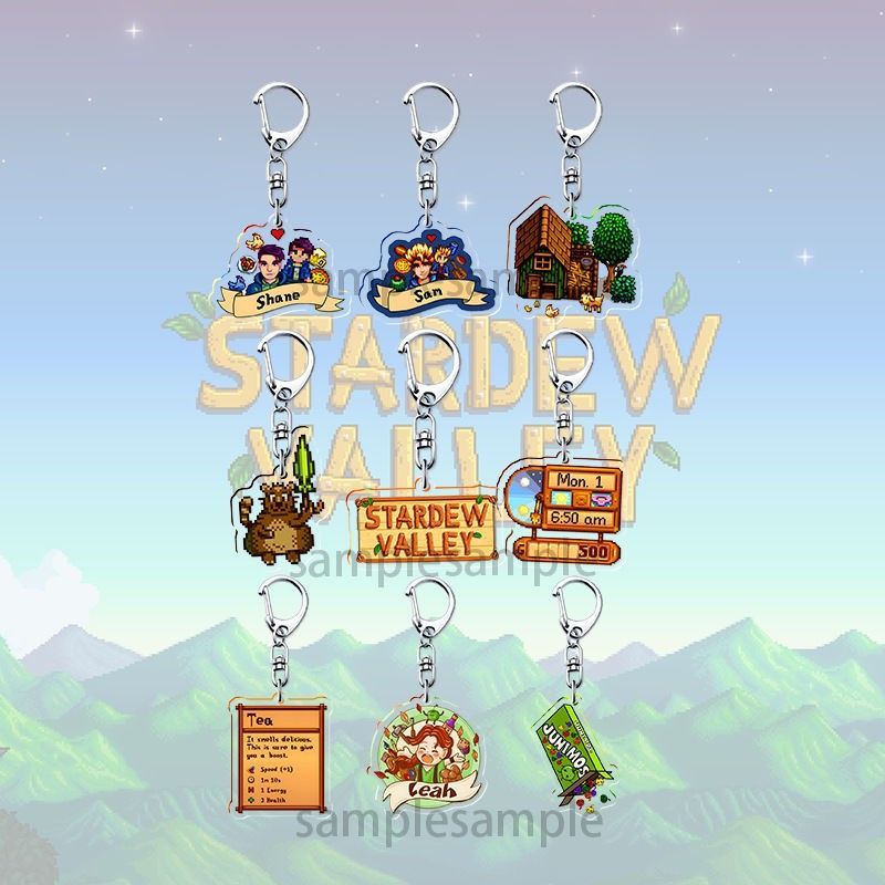 Farming Japan - Breloczek Akrylowy Stardew Valley Pixel Shane