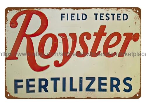 Agriculture.Farming Design - Znak metalowy Royster Fertilizer, farma, gospodarstwo